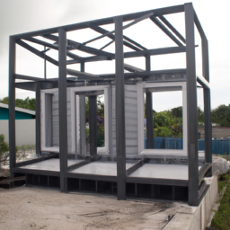 steel structure frame container house